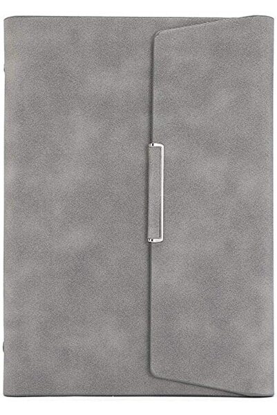 Bukela Leather-Bound Notepad Loose, Leaf Diary Notebook A5 Printed Three-fold...