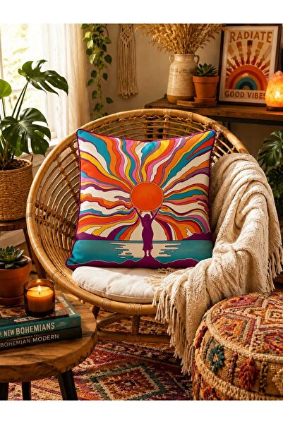 PİKKO HOME Bohemian Digital Print Kirlent Cover (Kr)