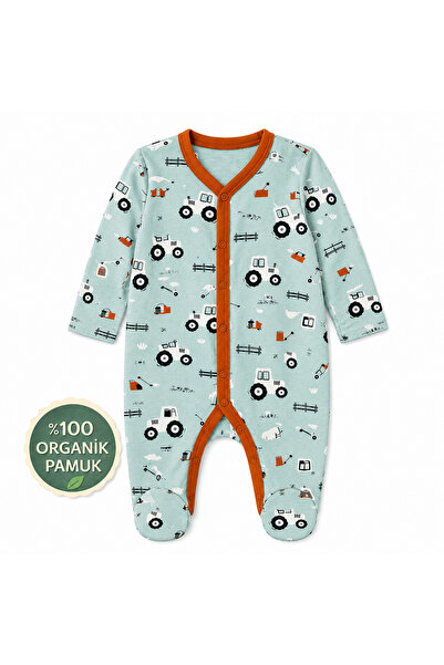 Mother Love 100% Organic Cotton Jumpsuit with Booties