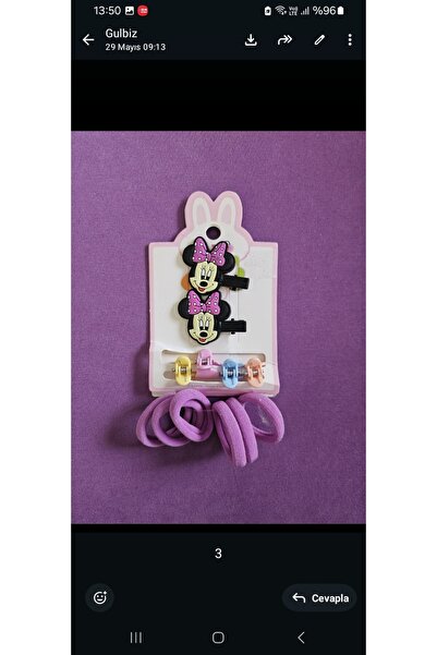NO BRAND "Minnie Mouse" Themed Double Snap Fasteners, Four Latches and Six Ho...