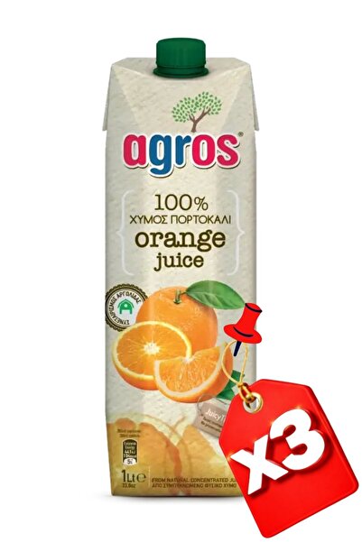 Agros 3x PORTOCALE 100% 1000 ml