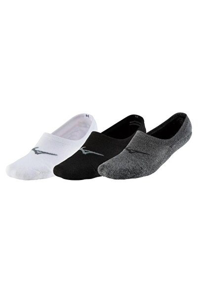MIZUNO Set de 3 perechi de șosete de alergare Super Scurte SS 2024 - Alb/Negr...