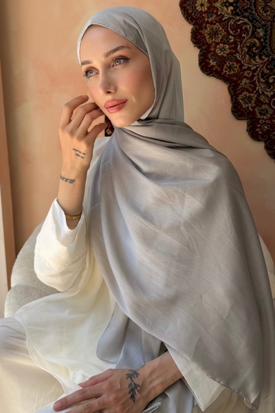 İmajButik Taş Abiye Safir İpek Şal