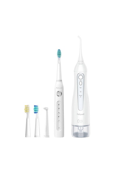 Fairywill Set Igienă Orală FW-507 + FW-5020E, Periuță de Dinți Sonică 40.000 ...
