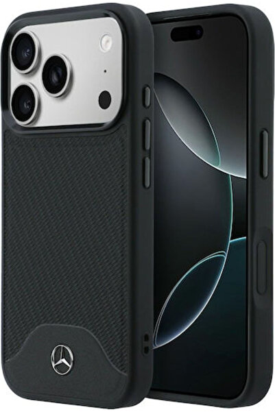 MERCEDES -Benz Πίσω Κάλυμμα Ξύλινο Μαύρο (iPhone 17 Pro)