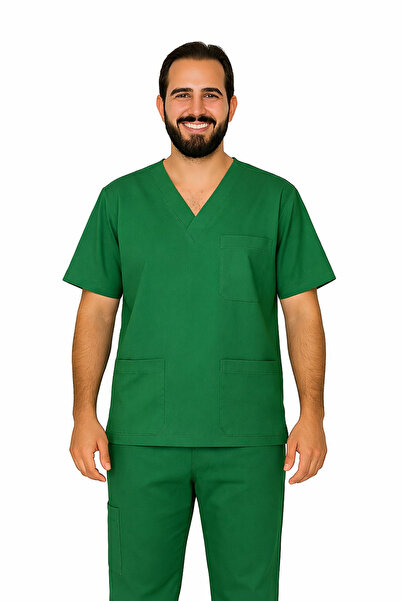 Prof . Victory Scrubs Top – Bluză medicală cu decolteu în V, 5 buzunare și ma...