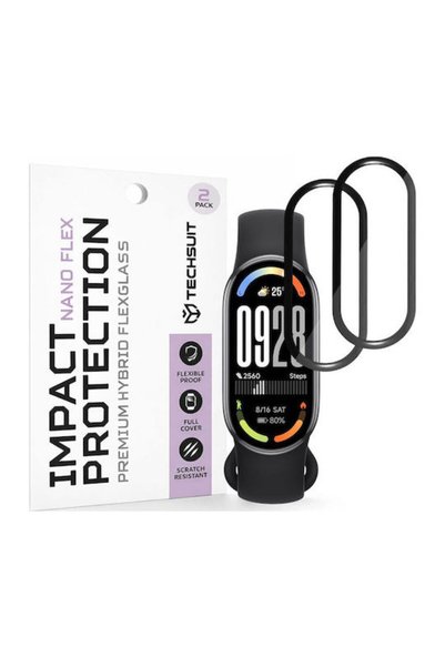 Techsuit Νάνο Φλεξ Προστατευτικό Οθόνης για Xiaomi Smart Band 10 2 τεμάχια