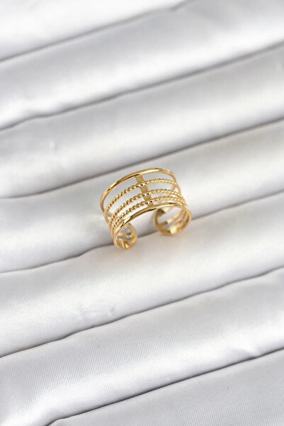 ALKASAZ 316L Steel Gold Color Vintage Model Women's Ring