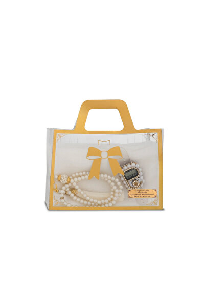 Hayrat Neşriyat Flared Scarf (96X96 cm) + Prayer Beads + Zikirmatik Gift Set ...