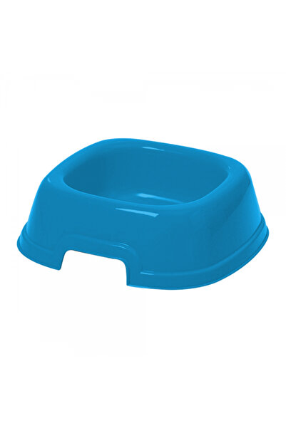 Georplast Large Square Pet Bowl Blue 26x26x8.5 cm for Dogs & Cats – Durable N...