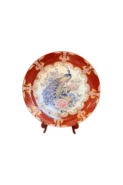 tayfuntufan Japanese Porcelain Decorative Plate 26 cm in Diameter