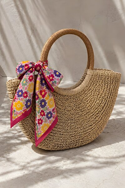 İmajButik Bandană roz cu model floral