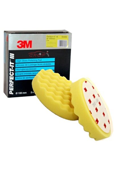 3M ™ Perfect-It ™ Burete ondulat galben pentru uniformizarea luciului 150mm