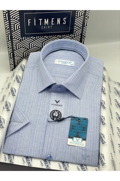 Fitmens Classic Short Sleeve Linen Cotton Breathable Fabric Gift Boxed Men's ...