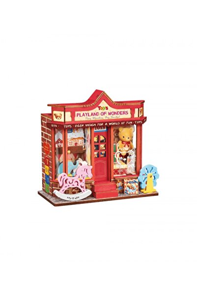 Rolife Puzzle 3D, Magazin de Jucării Fantezie, Căsuță Mini DIY, RoLife, 81 de...
