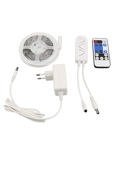 EUROLAMP 3m ταινία LED, 4000K, 12V, με τηλεχειριστήριο και driver, με δυνατότ...
