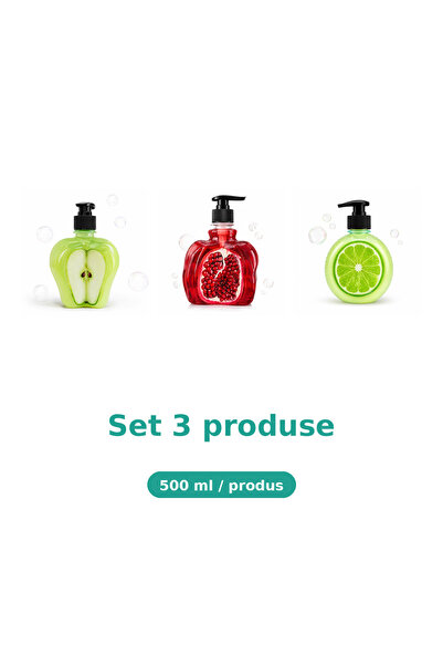 Tasty Set 3 Produse Tasty, Mix Mar Piele Sensibila, Rodie, Lime
