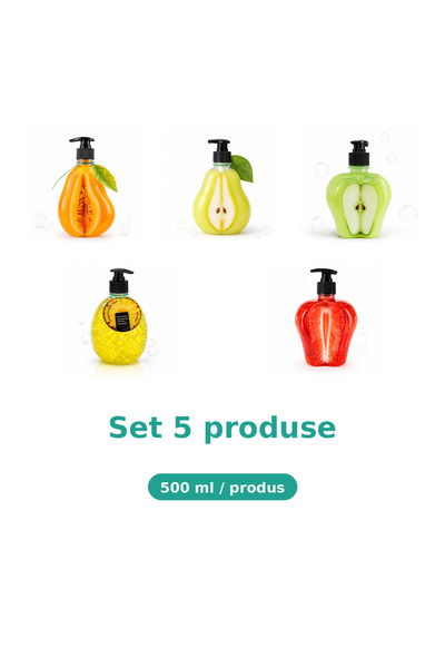 Tasty Set 5 Produse Tasty, Mix Pepene Galben, Pere, Mar Extract, Ananas, Capsuni