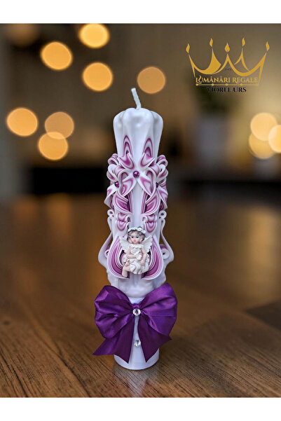 LumanariRegale Lumânare sculptată botez , 30 cm
