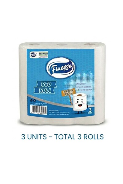 Finesse 3 Pack Bedroll 550g x 45cm Spa & Salon Facial Bed Cover, Hygienic She...