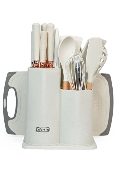 TERRION 19 Pieces Knife Set for Kitchen,Cooking Utensils Set, Tongs,Spoon,Spa...