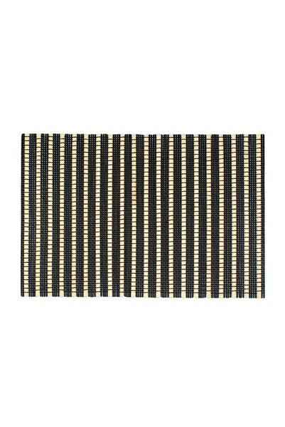 OEM Suport Pentru Farfurii, Bej, Model Geometric, Bambus, 45x30,5cm