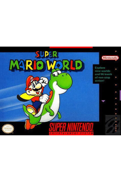 Nintendo Super Mario World SNES (Κόκκινο Κουτί) Παιχνίδι SNES (Μεταχειρισμένο)