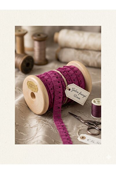 satab Fransız Aksesuar Galon Plumette / Püsküllü Şerit 12mm-25Metre