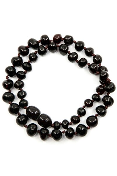 NİSSBEBE Certified Original Amber Children's Necklace 40 cm