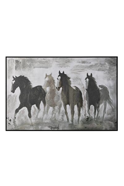 Mudo Concept STALLIONS ÇERÇEVELİ YAĞLIBOYA TABLO 100X150 CM