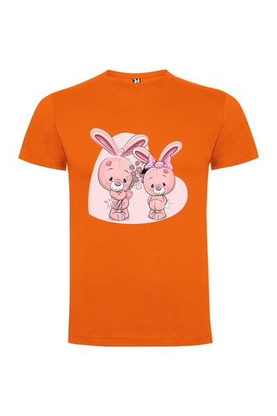 iLovePrints Floral Bunny Cuties Tshirt