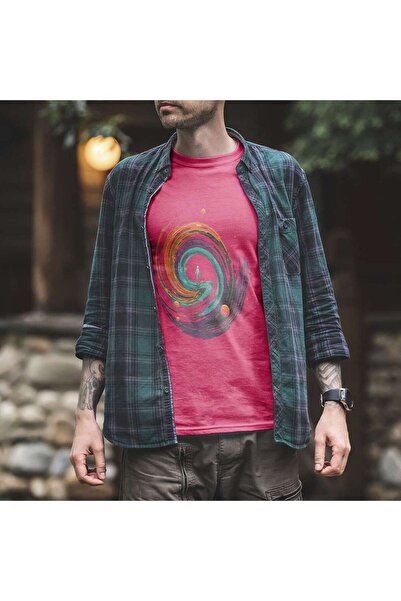 iLovePrints Astronaut in Abstract Space Tshirt