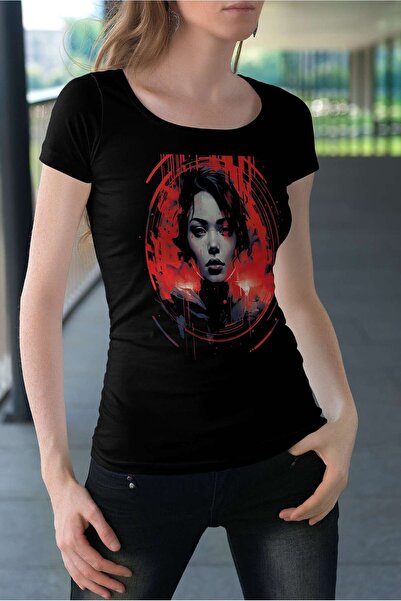 iLovePrints Abstract Portrait of a Woman Tshirt
