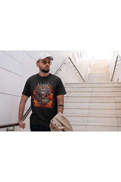 iLovePrints Fiery Dragon Tshirt
