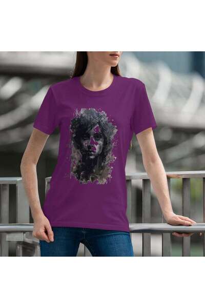 iLovePrints Abstract Portrait of a Woman Tshirt