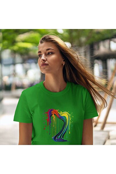 iLovePrints Colorful Abstract Harp Tshirt