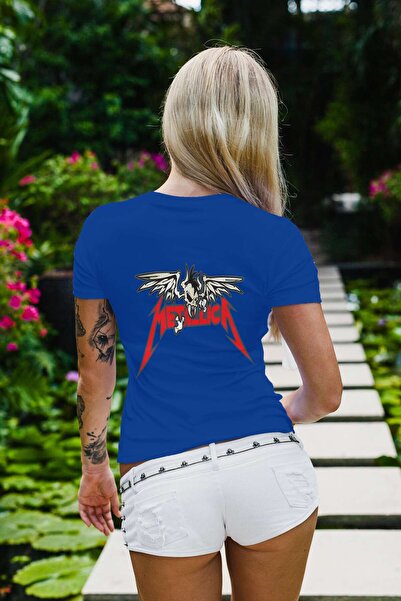 iLovePrints Metallica Skull with Wings Logo Tshirt