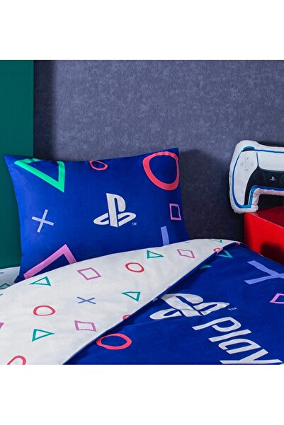 Taç Zorluteks Out Playstation Patterned 100% Cotton Fabric 2 Pieces Pillow Ca...