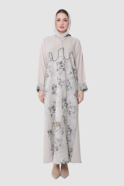Stylish Fashion Abaya from Stylish Fashion in Beige Color