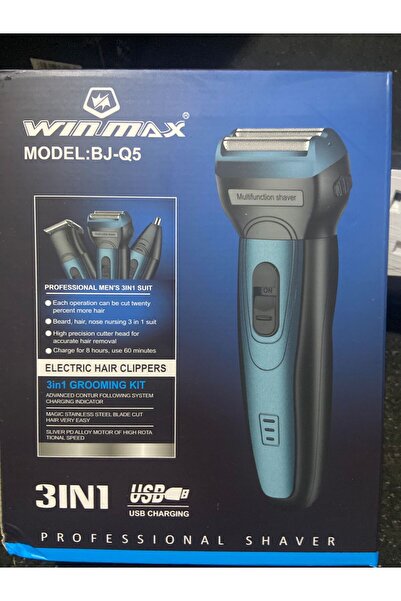 GENERAL ماكينة حلاقة رجالية 3 في 1 Winmax BJ-Q5 – شحن USB