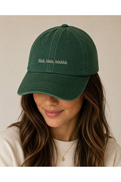 WeavedCo Blah Blah Blah (Falan Filan) Embroidered Vintage Washed Cap Hat