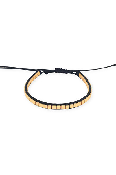 PerleJewelry Cube Siyah İpli Bileklik