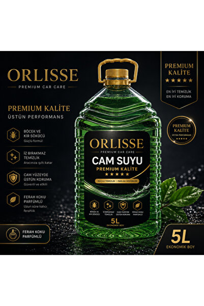 Orlisse Premium Cam Suyu 5L Parfümlü- Yüksek temizleyici özellikli – İz Bırak...