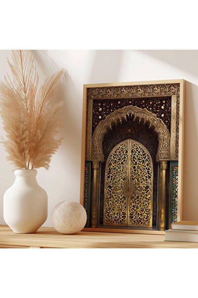 ALAYRA International لوحة جدارية كبيرة مؤطرة للديكور الداخلي مقاس 40×60 سم