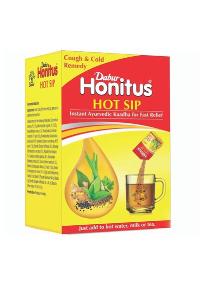 Dabur Honitus Hot Sip: 100% Ayurvedic Kadha | Provides Instant Relief from an...