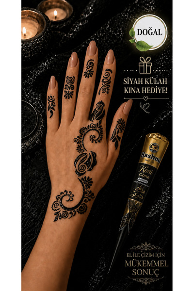 hennadibace Kına Kalıbı El Deseni (GEÇİCİ DÖVME ŞABLONU) Hint Kınası Henna Ta...