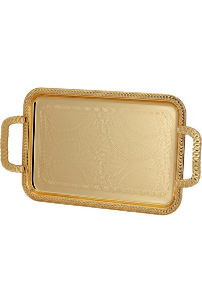 Generic Set of 3 serving trays with side handles, modern and elegant design a...
