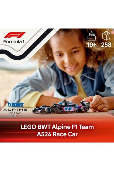 LEGO سيارة سباق سبيد تشامبيونز بي دبليو تي ألباين إف 1 تيم إيه 524 مع شخصية م...