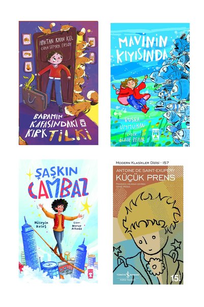İlk Genç Timaş مجموعة القراءة للصفوف 4-5-6 Mavinin Kıyısında Şaşkın Cambaz Ba...