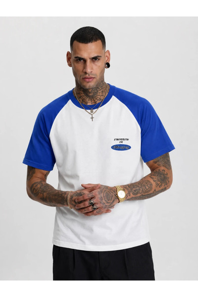 FıttingRoom Oversize Cotton Printed Tshirt
